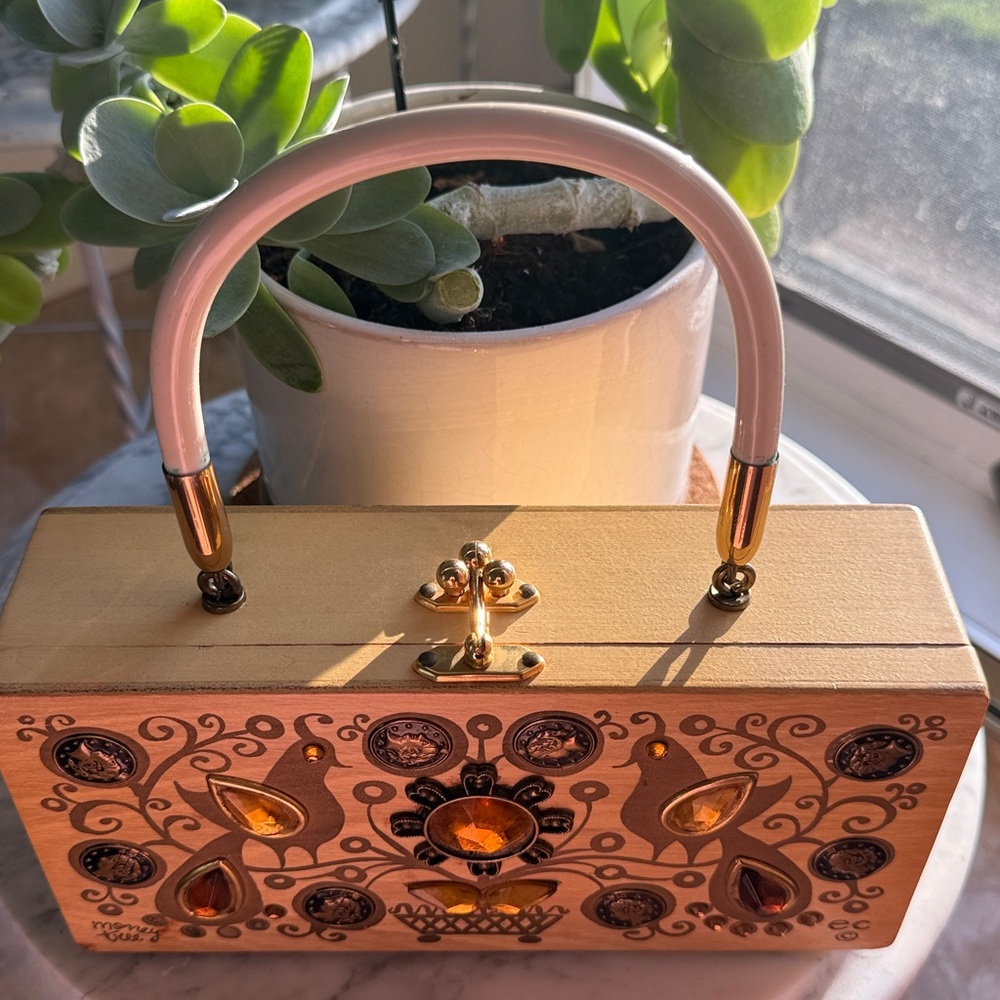 Enid Collins of Texas- MONEY TREE
Wooden Box Bag, VINTAGE 1960’s - Picture 2 of 11